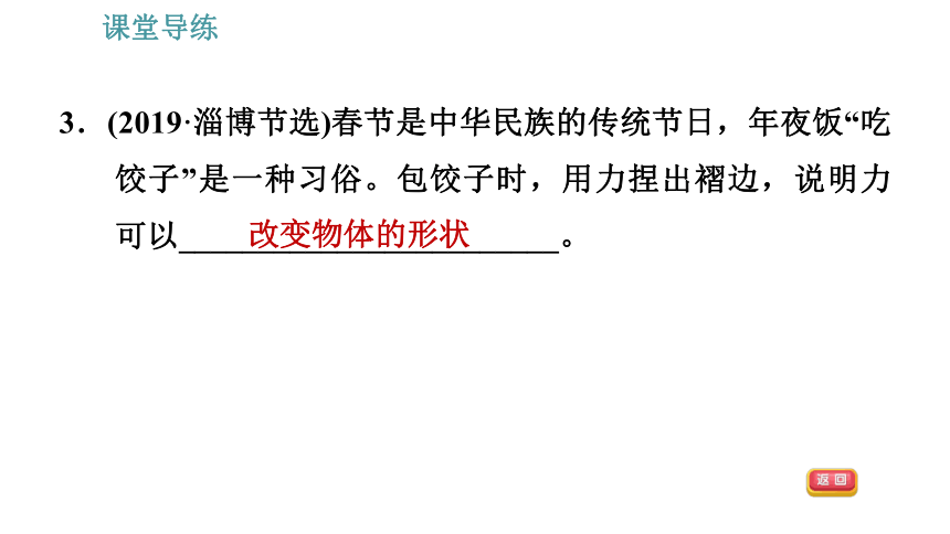 人教版八年级下册物理习题课件 第7章 7.1.1   力（28张）