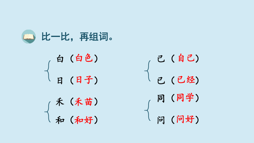 统编版语文一年级上册第七单元 复习课件（共27张PPT）