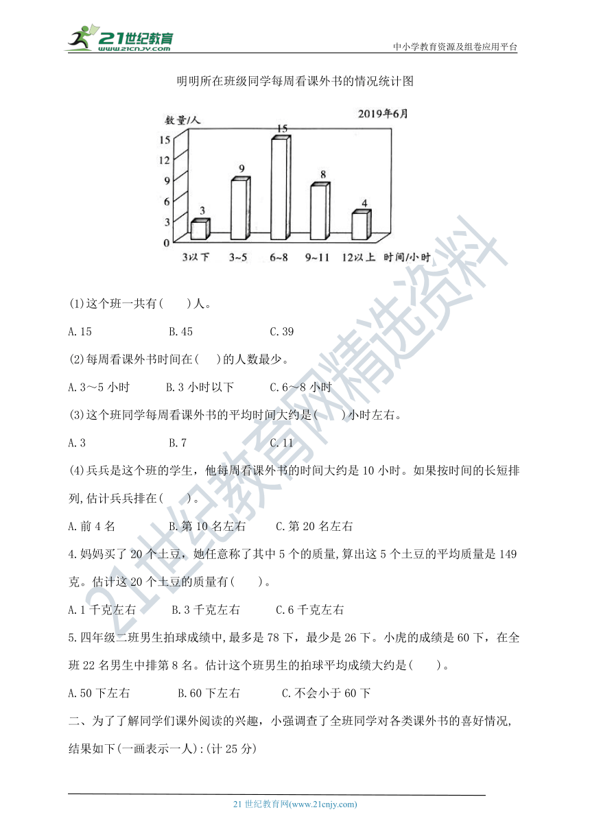 四年级上册数学第四单元夺冠金卷B   苏教版  含答案