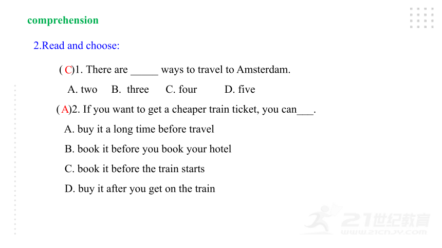 Module 4 Planes, ships and trains Unit 2 What is the best way to travel？课件37张PPT