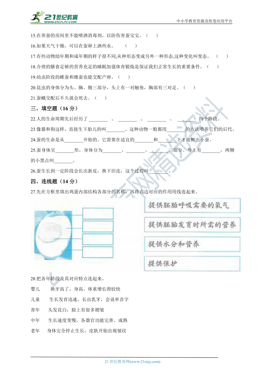 教科版（2017年）小学三年级下册第二单元测试卷（含答案解析）