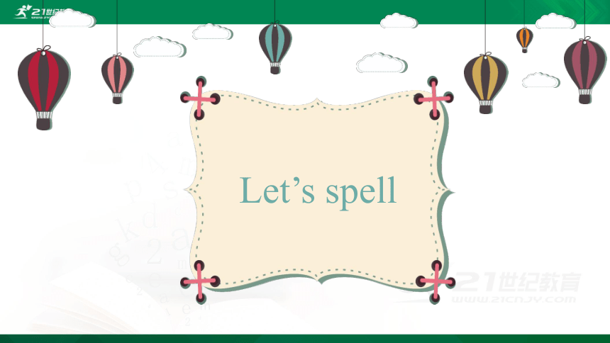 Unit3 What would you like Part A  Let's spell  课件(共29张PPT）