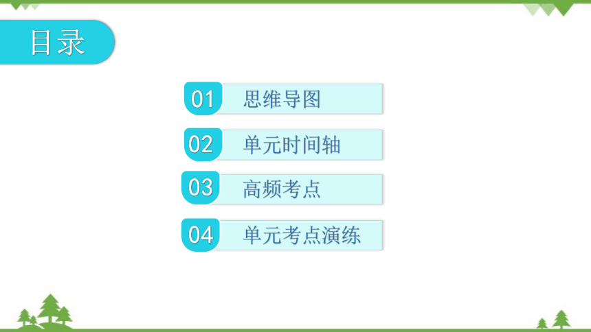 部编版历史八年级上册第七、第八单元复习课件（29张PPT）