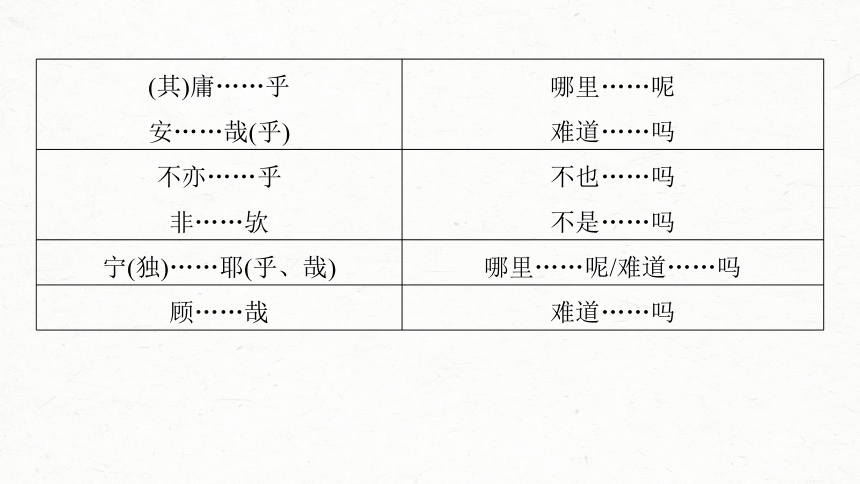 2024届高考一轮复习语文课件(共46张PPT)（新高考人教版）板块五 文言文阅读42 微案2 理解文言特殊句式——抓住标志，翻译落实