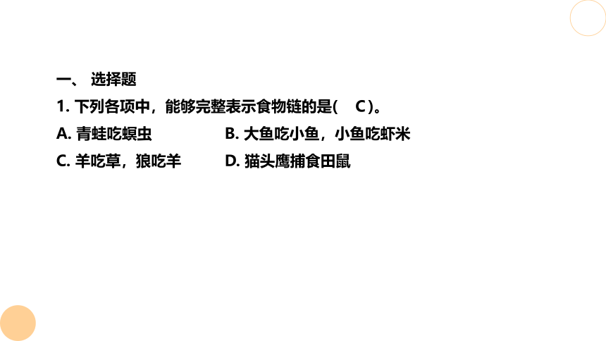 2024年湖北省黄石市八年级生物会考模拟试题(二) 习题课件(共17张PPT)