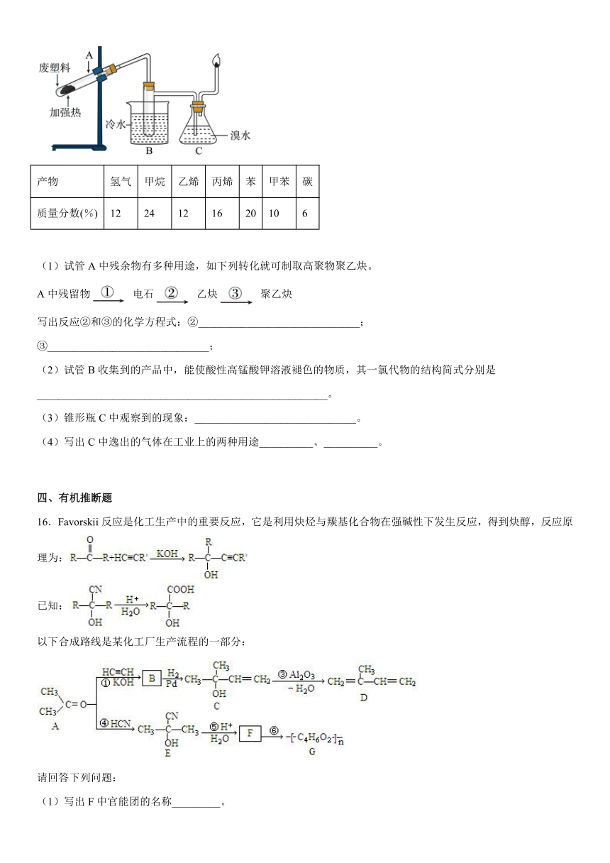 5.2高分子材料同步练习（含解析）高二下学期化学人教版（2019）选择性必修3