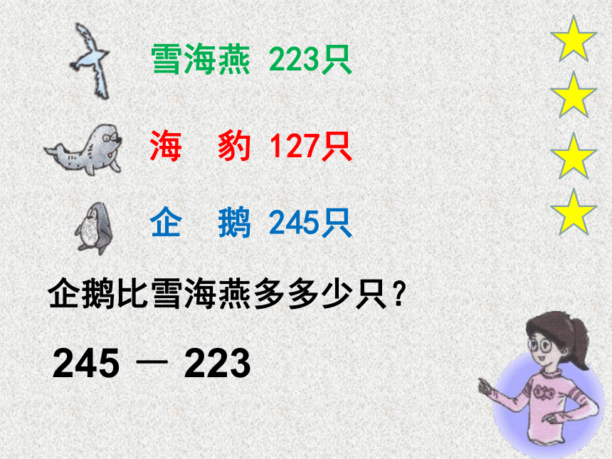 二年级下册数学课件-4.4  三位数减法沪教版  19张ppt