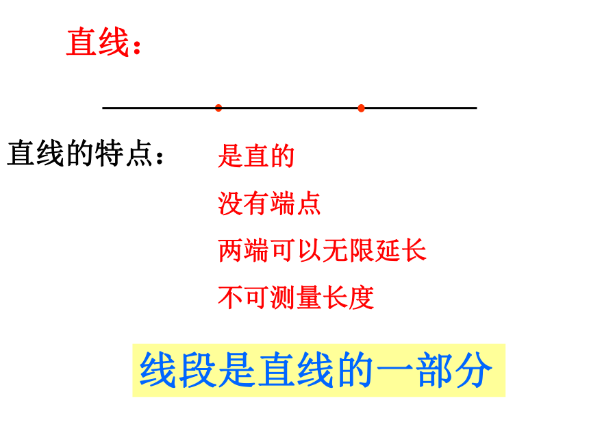 四年级上册数学课件-4.1 线段、射线和直线 北京版（20张ppt）