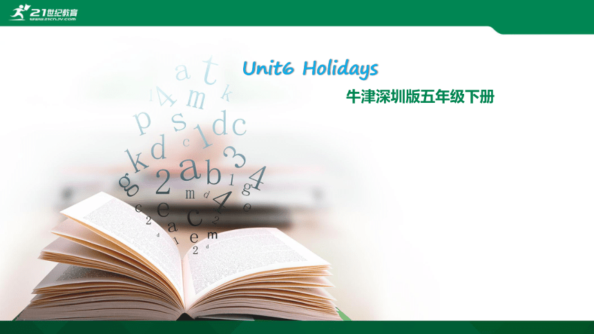 Unit 6 Holidays 课件（53张PPT）