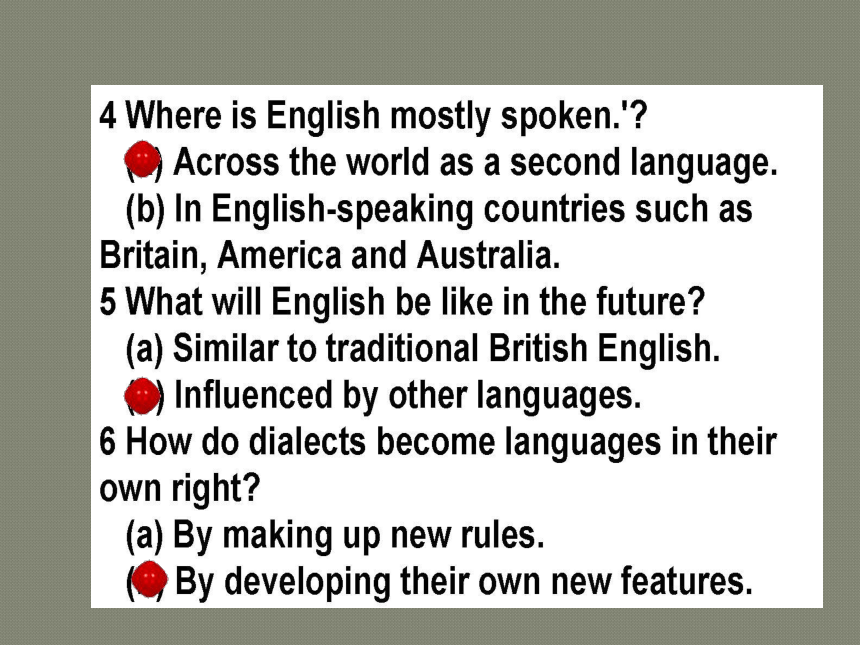 外研版选修八Module 4 Which English reading and vocabulary课件(共15张PPT)