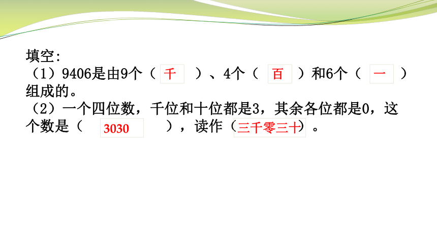 小学数学苏教版二年级下认识万以内数的单元复习课件(共27张PPT)