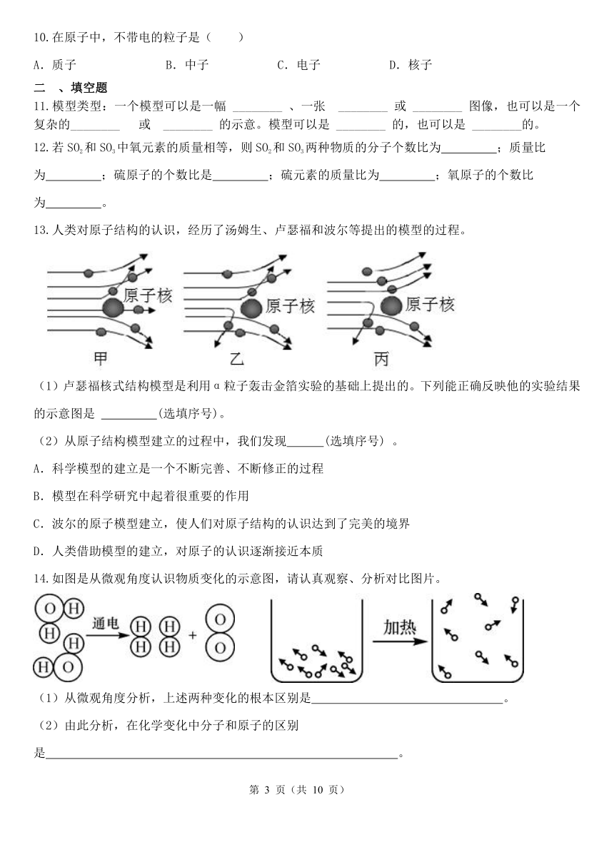 第2章 微粒的模型与符号 复习专题（2.1-2.3，含解析）