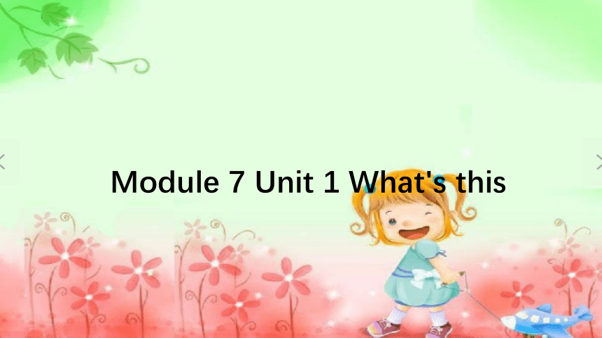 Module 7 Unit 1 What's this？ 课件(共19张PPT)