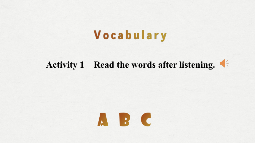 外研版（2019）选择性必修 第二册Unit 5 A delicate world Vocabulary & Starting out课件(共24张PPT)