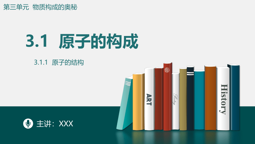 鲁教版（五四制）八年级化学  3.1.1  原子的结构   课件(共14张PPT)