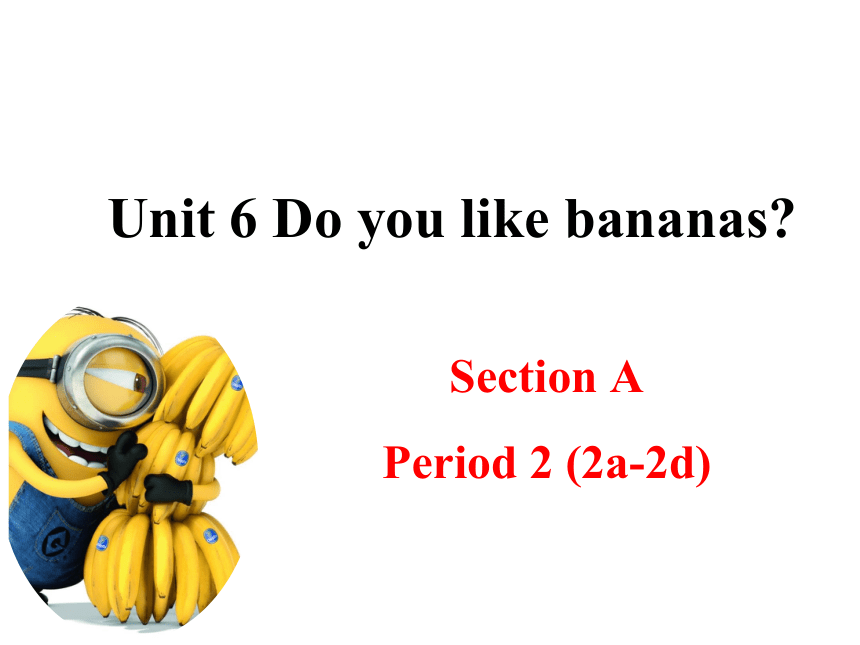 人教版七年级上册Unit6 Do you like bananas Section A 2a-2d课件 (共29张PPT)