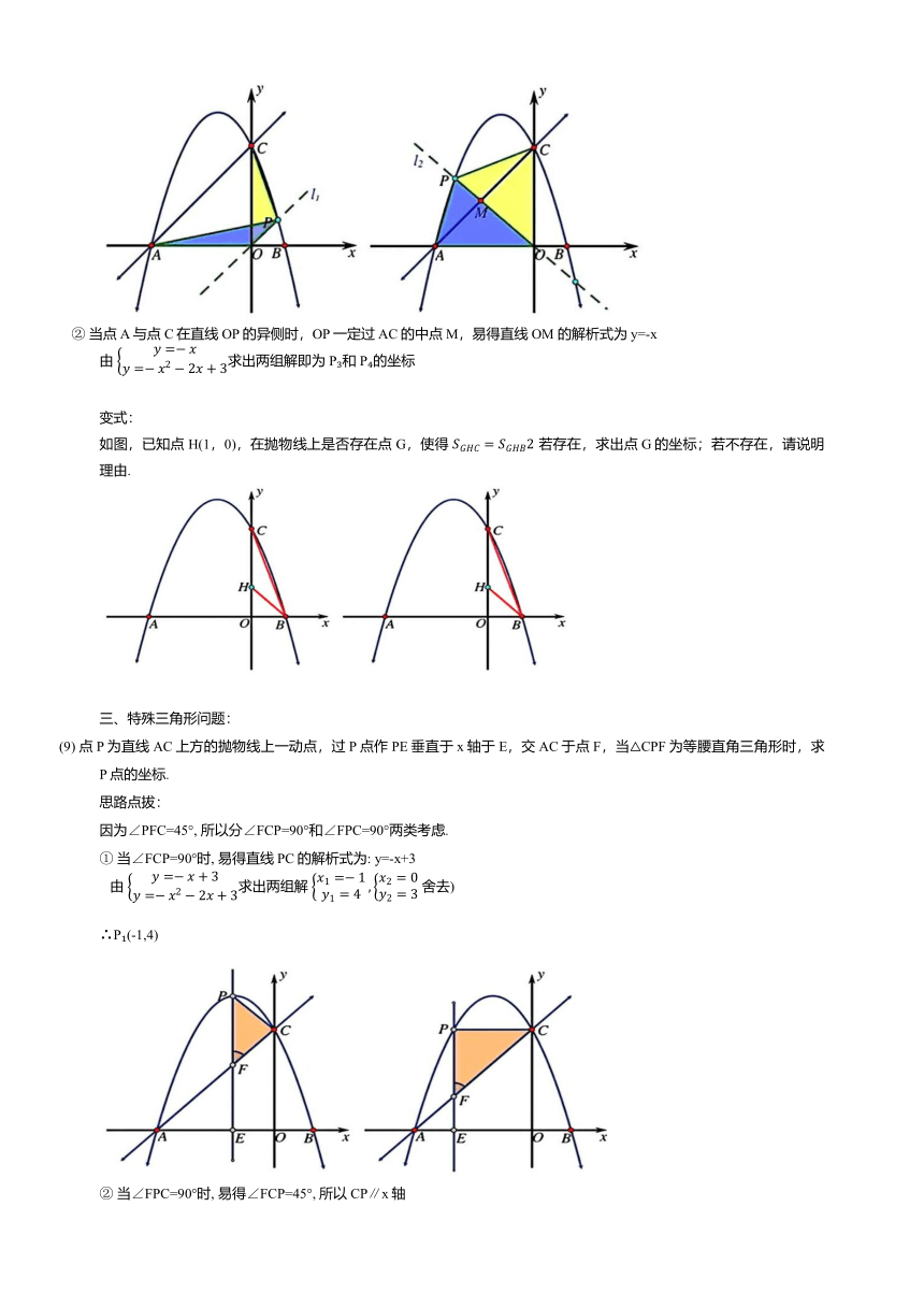 2024年中考数学复习二次函数与几何模型专题讲解   含解析