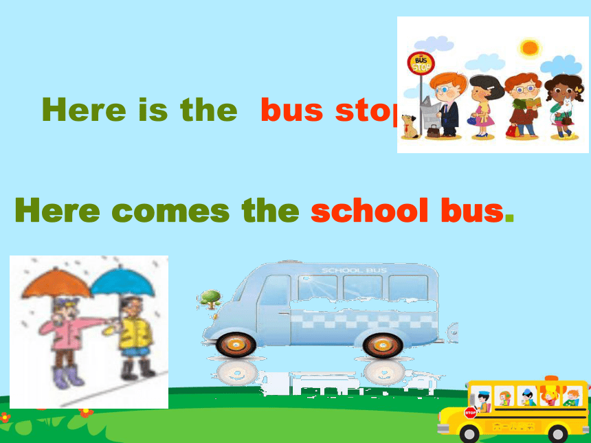 Unit 2 Lesson 7 On the School Bus课件（19张，无素材）