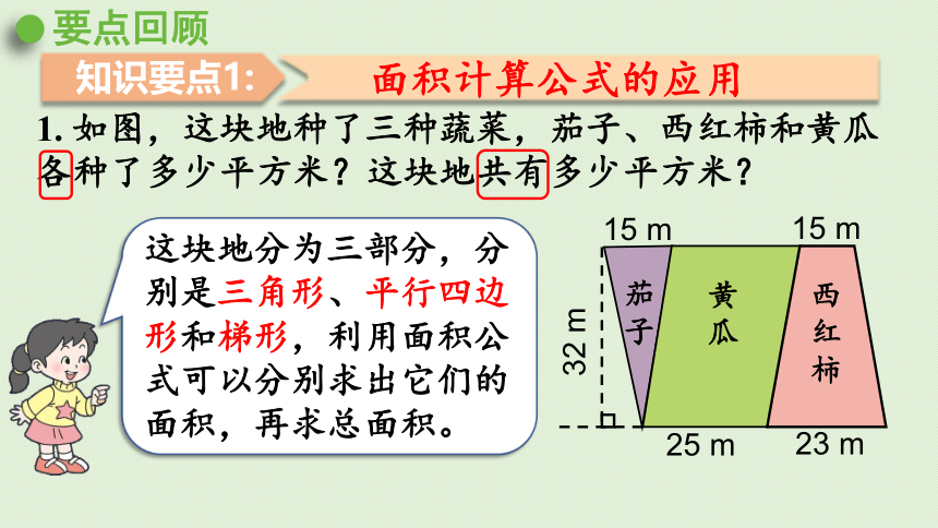 西师大版数学五年级上册 总复习  多边形面积的计算 课件  （27张PPT）