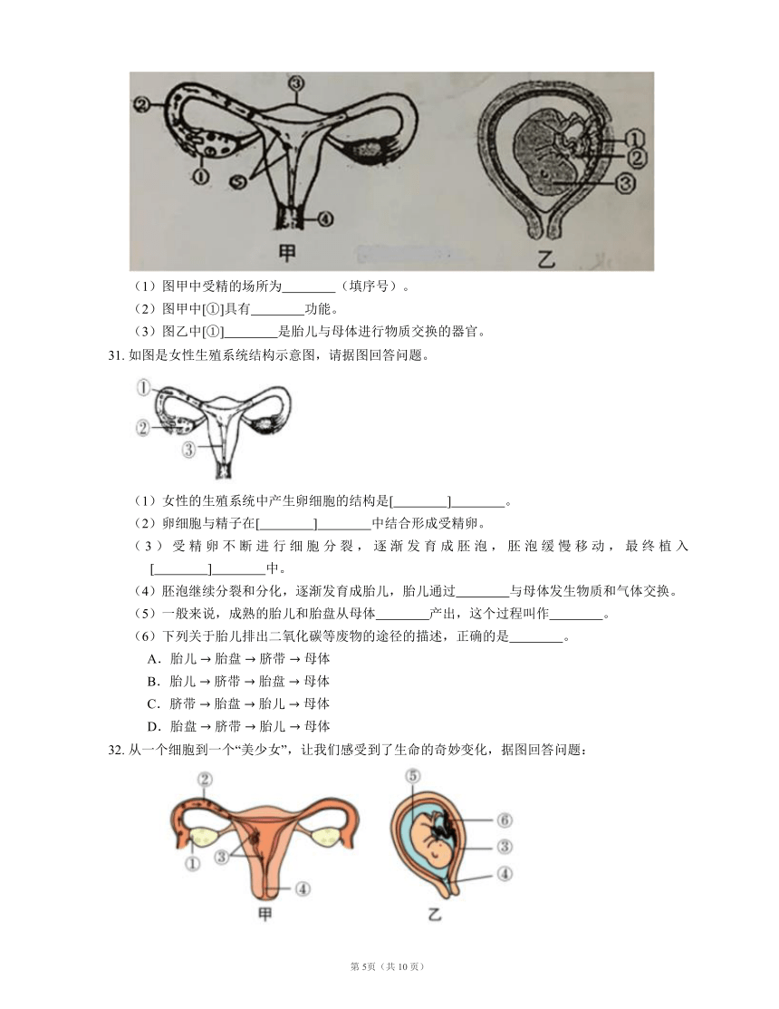 人教版七下生物第4单元 第1章 人的由来 检测题（word版含答案解析）