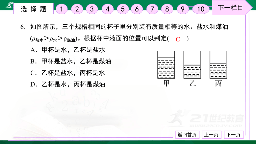 第六章 质量与密度 检测卷 习题课件（30张PPT）