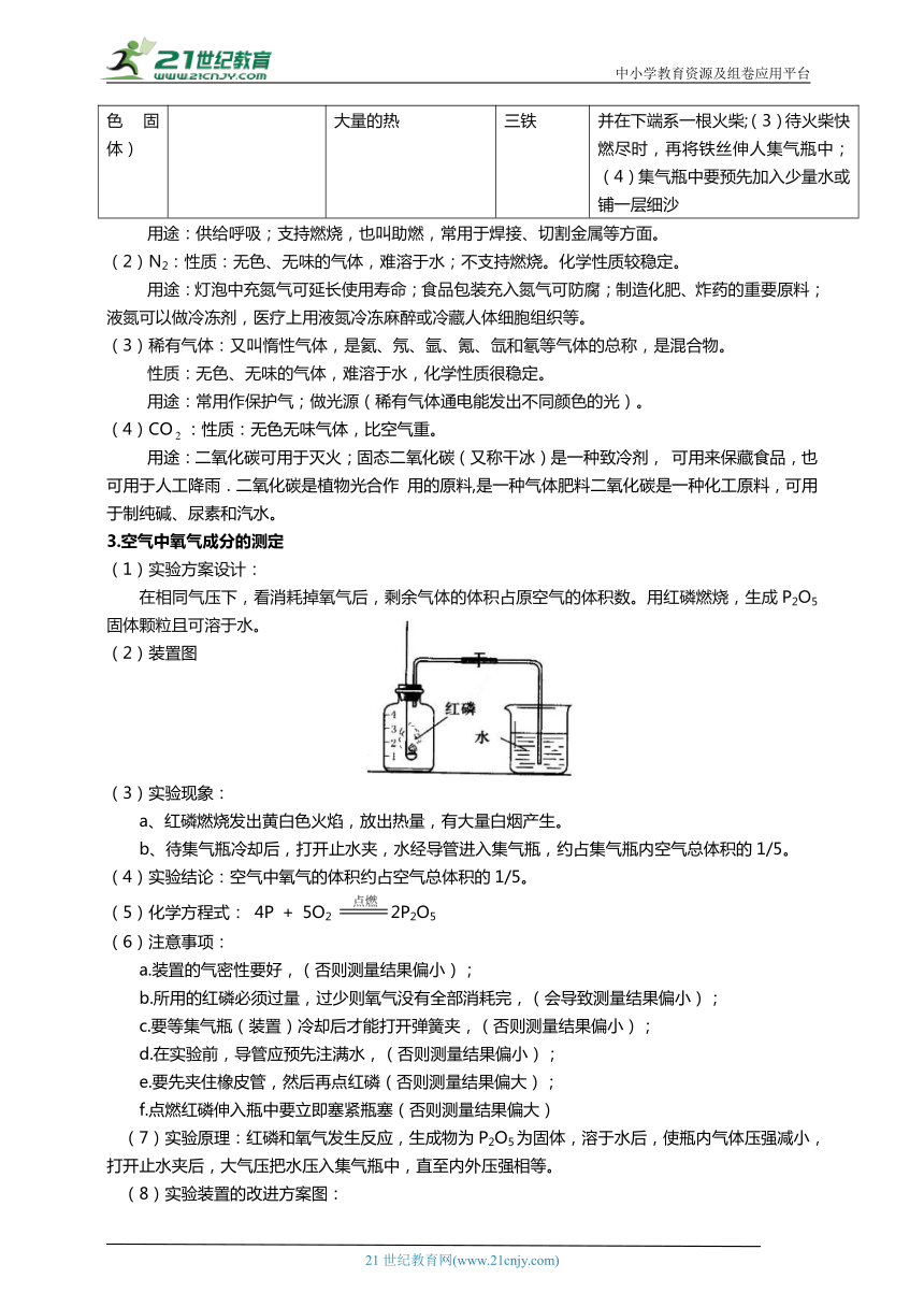 【浙教版】2024年春初二科学讲义9探究空气与氧气-答案附后边