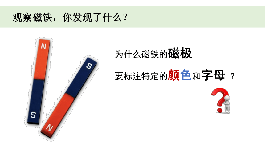 教科版（2017秋）科学 二年级下册 1.4 磁极和方向课件(共15张PPT)