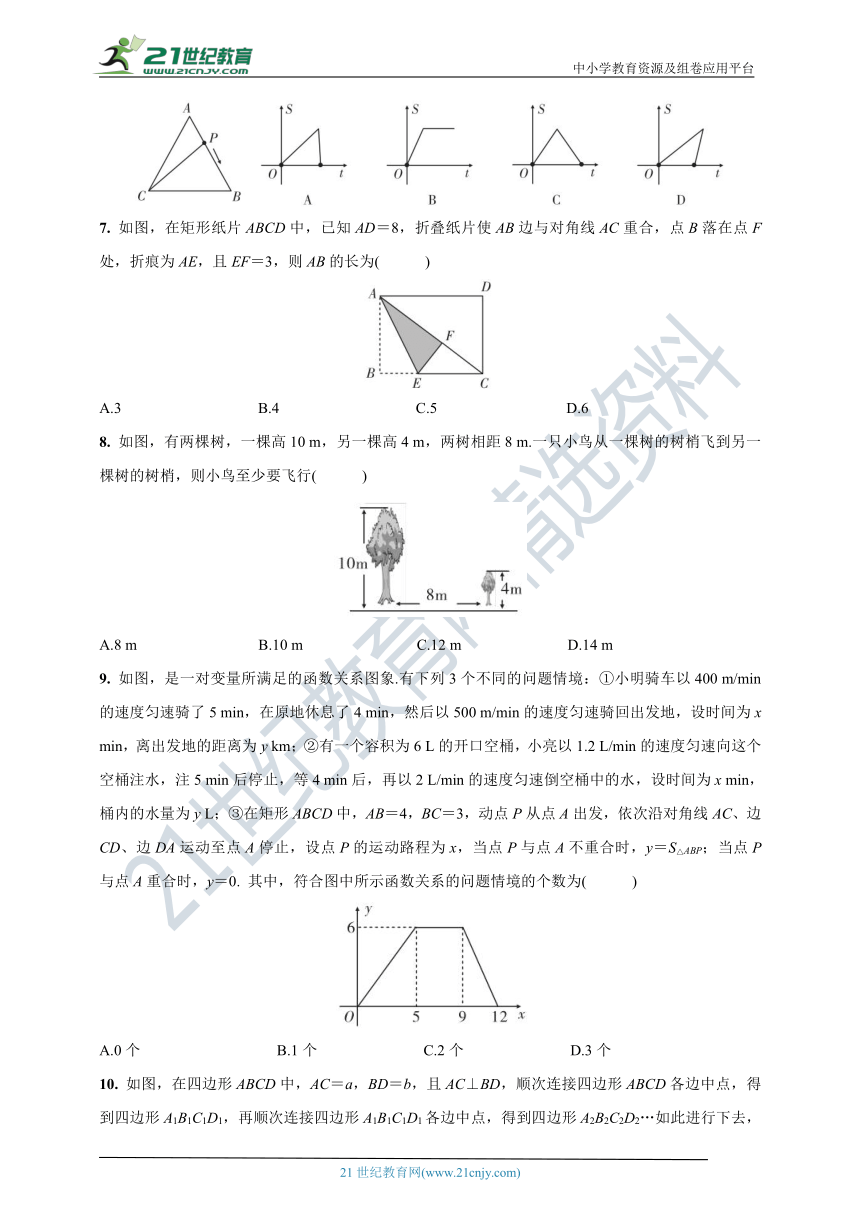 人教版八年级下册数学期末检测卷二(含答案)