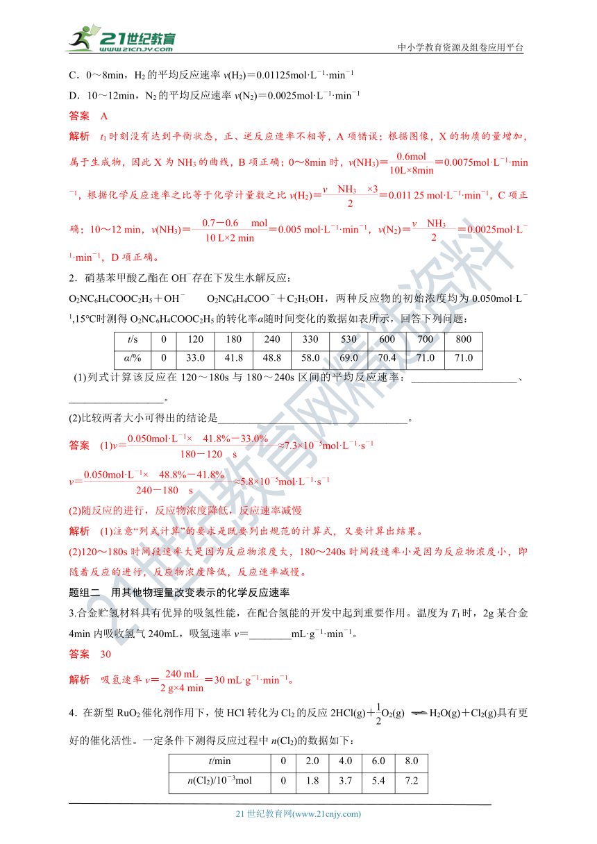 【备考2022】高考化学一轮复习第20讲化学反应速率（解析版）