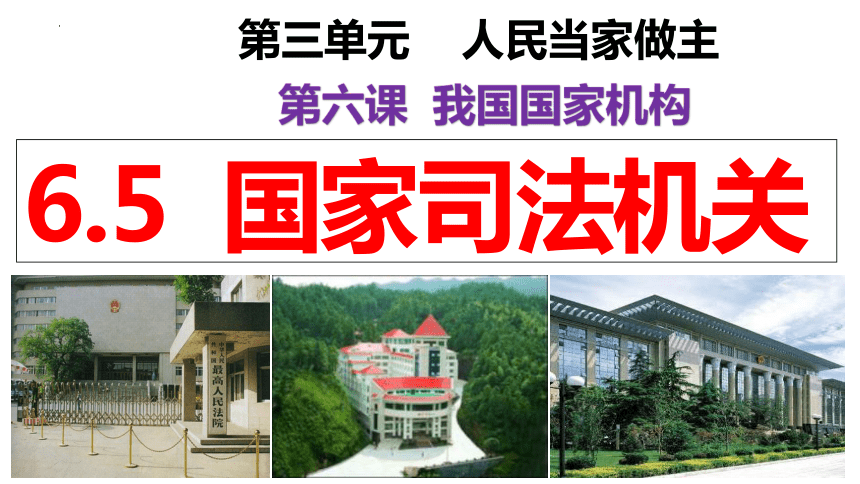 【新课标】6.5 国家司法机关 课件【2024新教材】（25张ppt）