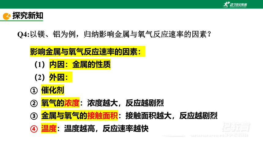 人教版九年级化学下册第八单元《金属的化学性质》第一课时（课件23页）