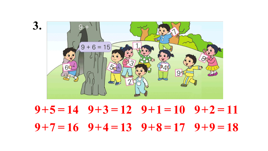 小学数学苏教版一年级上册 十 20以内的进位加法 练习十一  课件（14张PPT）