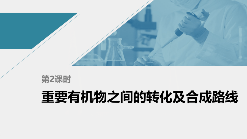 高中化学苏教版（2021）选择性必修3 专题5 第三单元 第2课时　重要有机物之间的转化及合成路线（107张PPT）