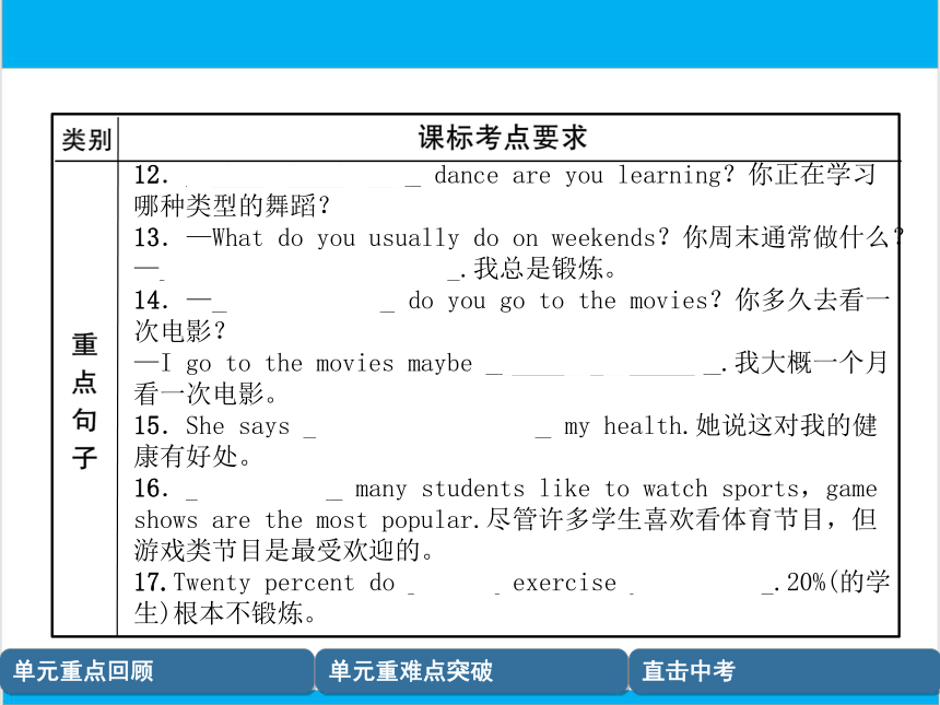 【中考英语】人教版八年级上册 Units 1-2 复习课件