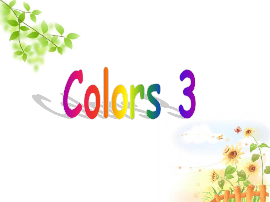 Unit 5 Colours Lesson 3 课件（23张PPT）