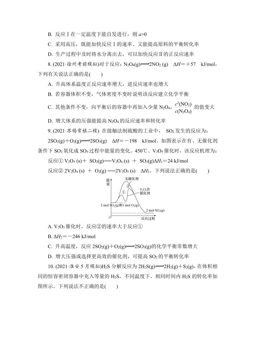 2023届江苏高考化学一轮复习 第25讲　化学平衡的移动(一)（word版含解析）