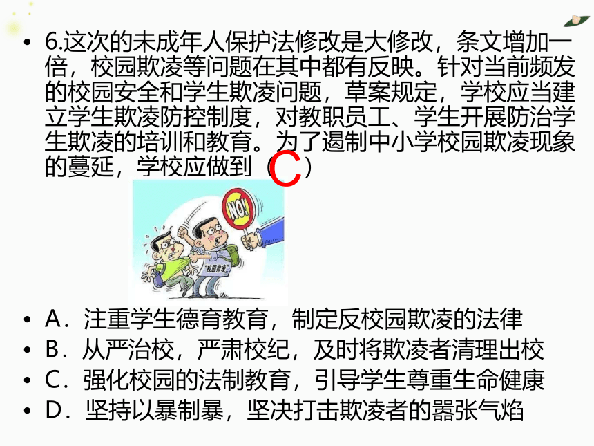 2021年中考道德与法治专题复习：四、学法用法专题复习习题课件（32张幻灯片）