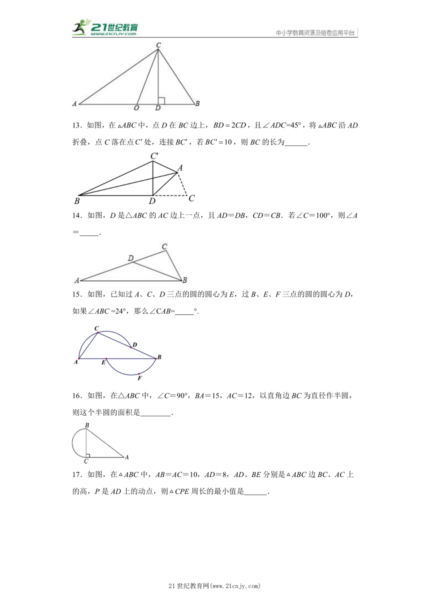第2章 特殊三角形 填空题  专题训练（含解析）