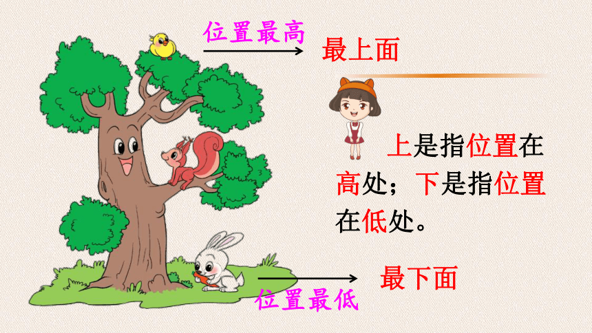 北师大版一年级数学上册5.2  上下课件（17张ppt）