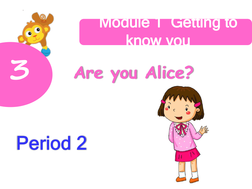 Module 1Unit 3 Are you Alice？课件（共17张PPT）