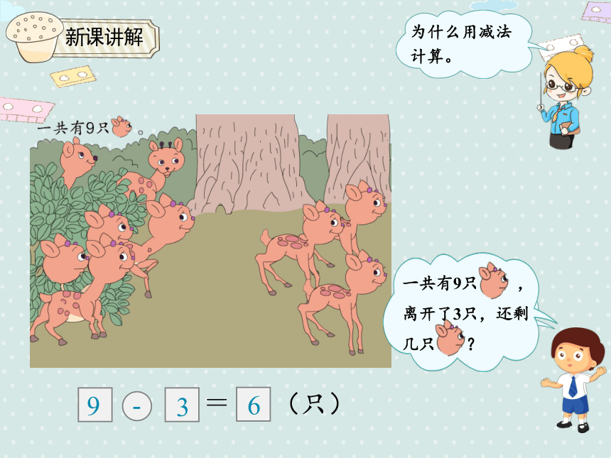 人教版数学一年级上册 8.6 解决问题 （8.9的加减） 课件（17张ppt）