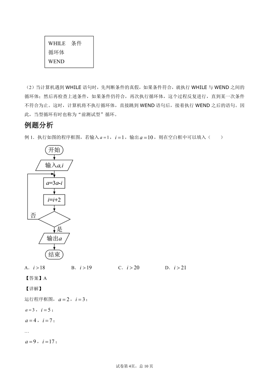 沪教版2022届高考数学一轮复习讲义专题14：算法初步复习与检测（Word含答案解析）