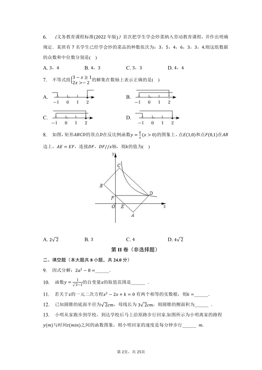 2023年湖南省郴州市永兴县中考数学二模试卷（含解析）