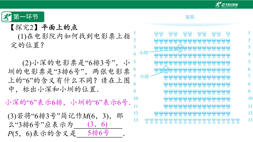 【五环分层导学-课件】3-1 确定位置-北师大版数学八(上)