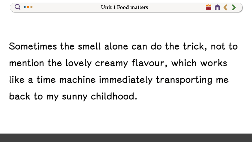 牛津译林版（2019）选择性必修 第一册Unit 1 Food matters课件(共107张PPT)