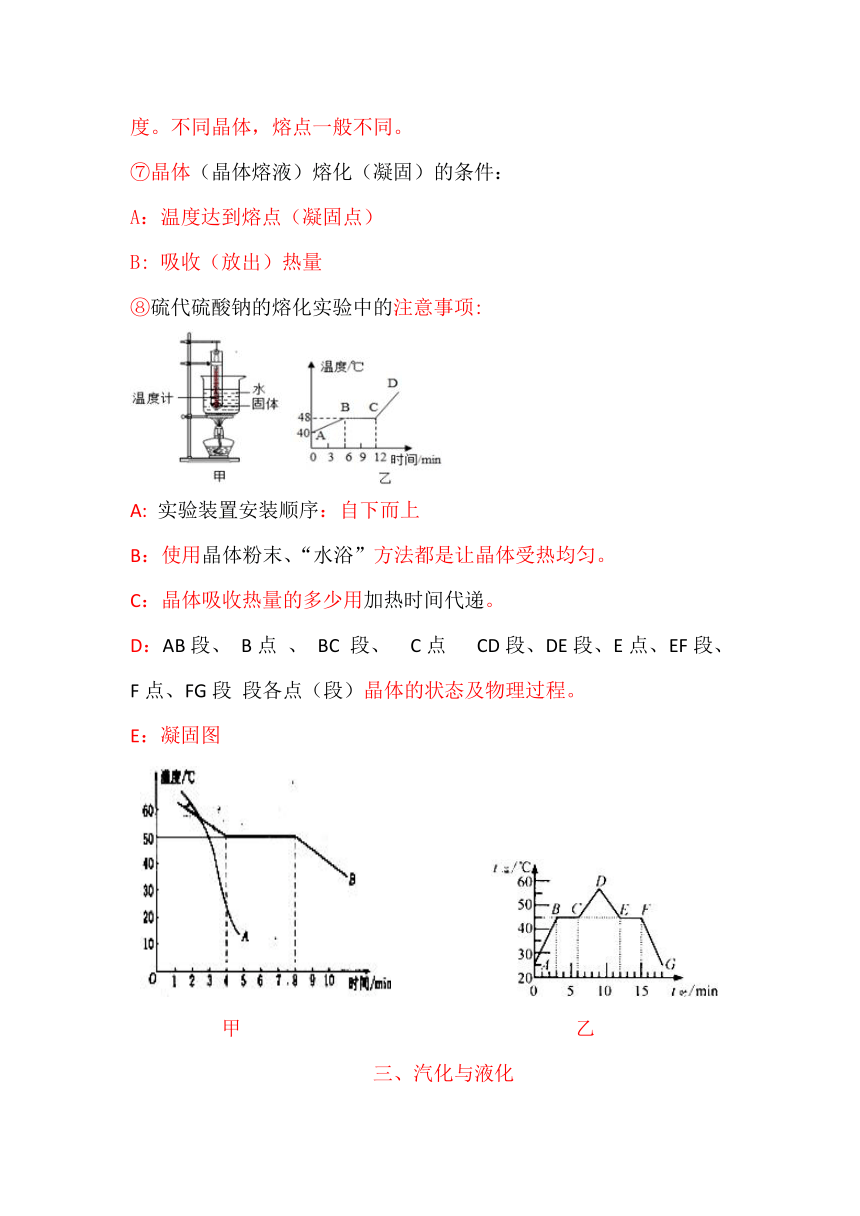 中考物理《热学》重点知识复习资料