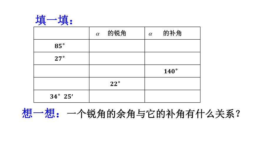 2022—2023学年浙教版七年级数学上册 6.8余角和补角　课件　(共14张PPT)