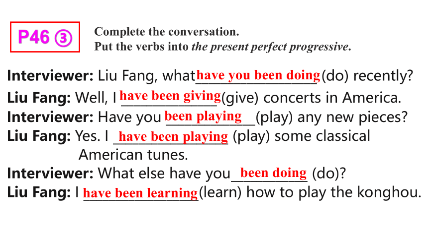 Module4 Music Grammar现在完成进行时课件(50张PPT)