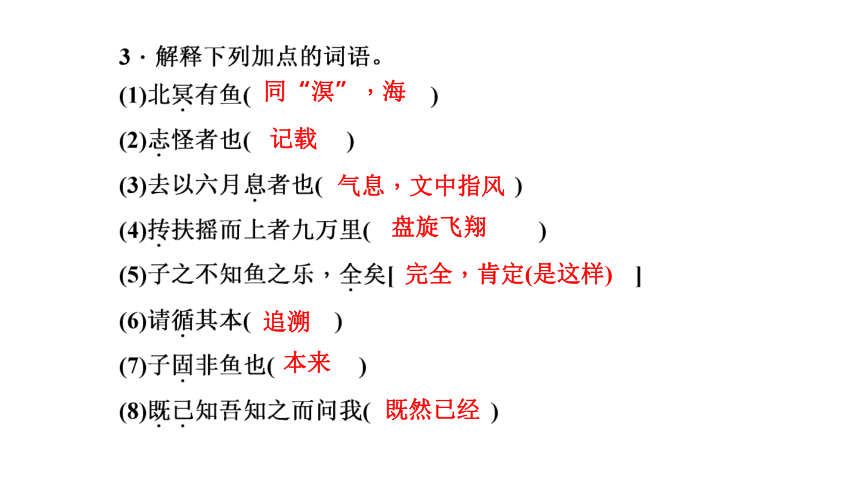 21 《庄子》二则 讲练课件—四川省2020-2021学年八年级下册语文部编版（25张PPT）