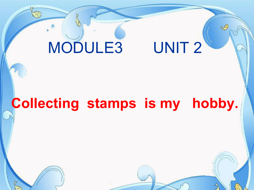 Module 3 Unit 2 Collecting stamps is my hobby. 课件(共13张PPT)